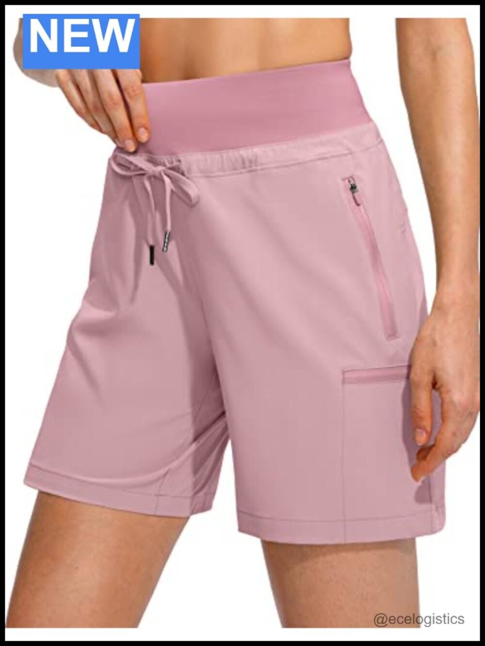 Women's Hiking Cargo Shorts with Zipper Pockets Quick Dry 7 Inseam UPF50